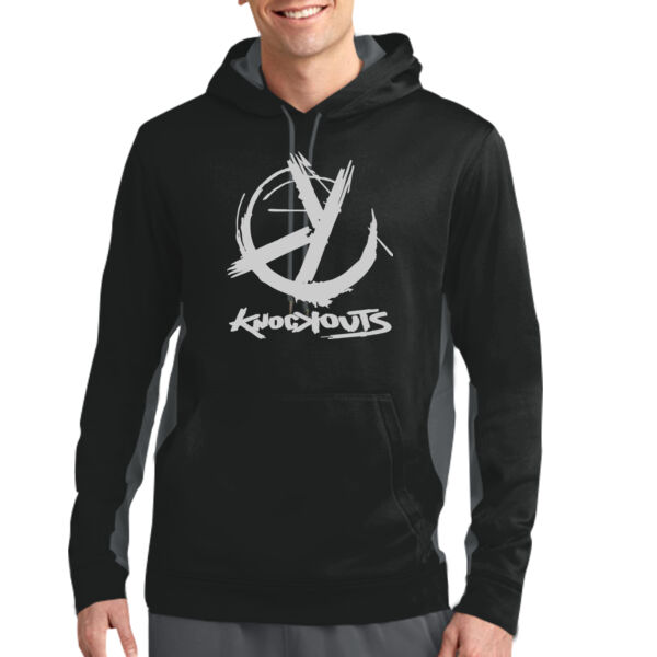 Knockouts - Sport Wick ® Fleece Colorblock Hooded Pullover Thumbnail